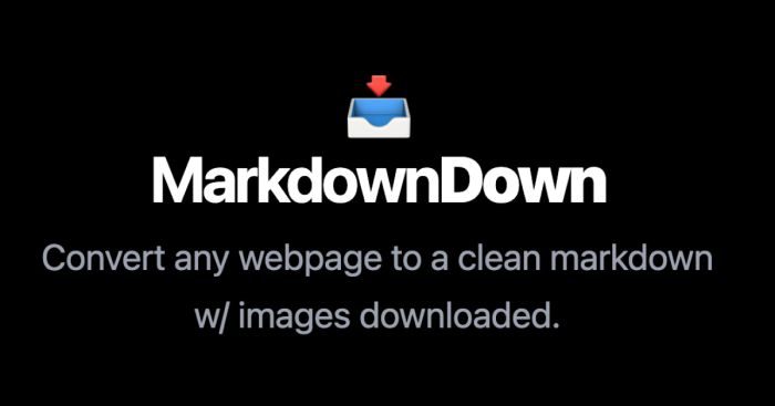 MarkdownDown