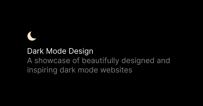 Dark Mode Design